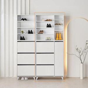 심플 넉넉한 도어 하이드 수납형 선반 키큰 신발장 예쁜 가구 현관 정리대