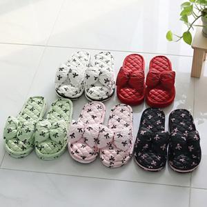 통통리본 3중쿠션 누빔 슬리퍼 (5color)