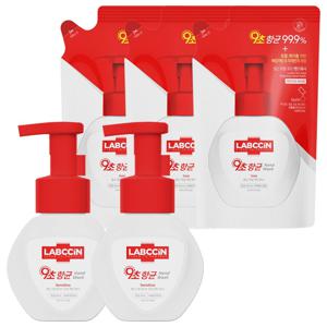 랩신 포밍 핸드워시 용기 250ml 2개 + 리필 200ml 3개