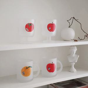 후르츠 글라스컵 / 반투명 유리머그&고블렛