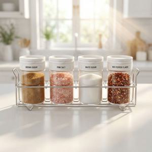 더블리드 양념통 조미료통 양념병 200ml 4P 세트(거치대포함)