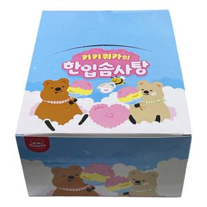 키키쿼카의 한입 솜사탕 4gx20입 1곽 유기농 띠부실