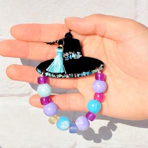 전통 자개 갓 키링 만들기 K업사이클링 비즈 노리개 한복