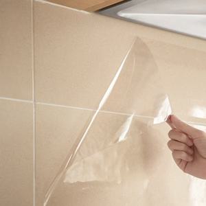 오염방지 주방보호 투명시트지/타일 필름부엌 셀프시공 기름튐방지_소(CN374)