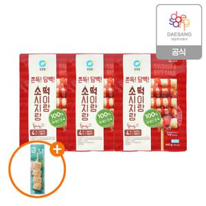 [본사직영] 소시지랑떡이랑440gX3개(소스,4입) + (증정)닭가슴살한입꼬치오리지널80g