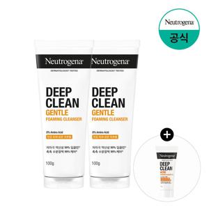 딥클린 젠틀 포밍 클렌져 100g x2(B)+(증정)아크네폼10g