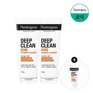 딥클린 아크네 포밍 클렌져 100g x2(B)+(증정)아크네폼10g