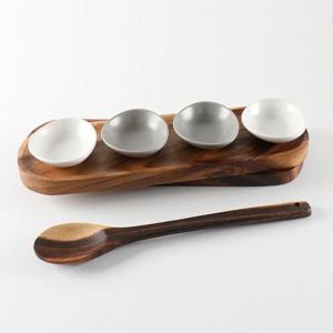 [리퍼] 스톤 소스볼 타원 트레이 포함 세트 5p