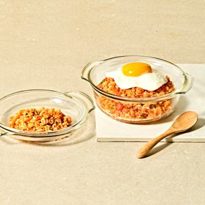 렌지쿡 볶음밥 덮밥용 유리용기(코지밀크)