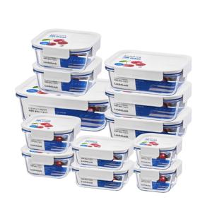 더 클리어 안심내열유리 밀폐용기 12개 세트