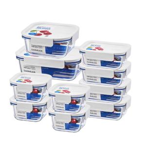 더 클리어 안심내열유리 밀폐용기 10개 세트