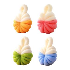 소프트 버블 샤워볼 호박샤워볼 타올 거품 목욕볼