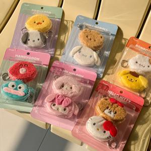 정품 산리오 프렌즈 미니 파우치 세트 헬로키티 시나모롤 한교동 가방고리 에어팟 키링