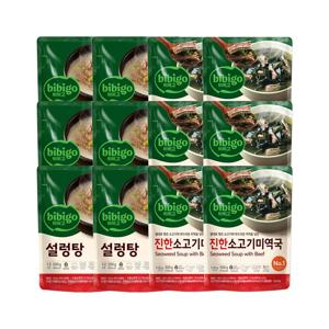 비비고 진한 소고기미역국 500g x6개+설렁탕 500g x6개