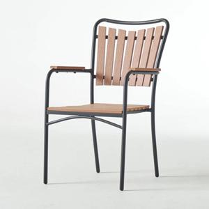 감각적 심플 옥상 야외 펜션 캠핑 목재 가벼운 암체어 카페 인테리어 매장