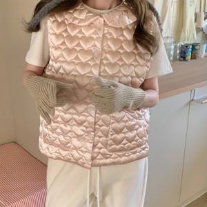 하트링 퀼팅 누빔조끼 수면조끼(2colors) / 리뷰이벤트