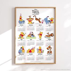 디즈니 곰돌이 푸 2026 캘린더 인테리어 달력 포스터 그림 액자