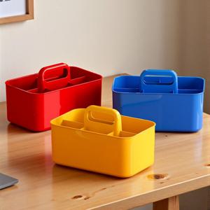 다용도 5칸 손잡이 수납 바구니 칸막이 소품 정리함