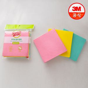 스카치브라이트 부직포 칼라 행주 10매입