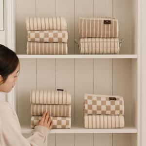 국내제작 먼지없는 밀크티 페이스타올 10P 프리미엄 호텔 200g