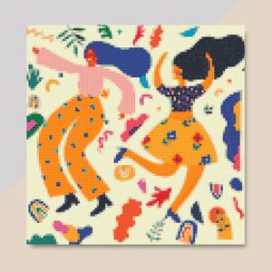 DIY 보석십자수 액자형캔버스_모던시리즈 댄스윗미 (30X30)