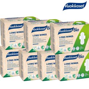 유기농 순면 생리대 롱윙 (대형) 10P 7팩