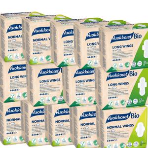 NEW 유기농 순면 생리대 패일리세트 혼합 14팩  노말윙7+롱윙7팩