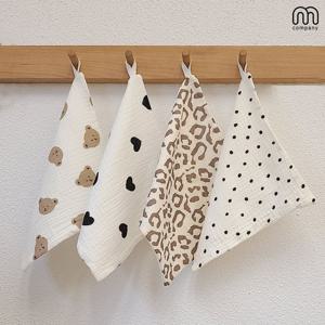 4장 세트 끌렛 패턴 손타올 주방 핸드타올 고리수건 원룸 인테리어 타월 어린이집 손수건