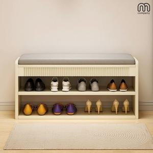 메이 벤치 의자 현관 신발장 정리대 신발 수납장 원목 미니 원룸 틈새 슬림 선반 신발정리대