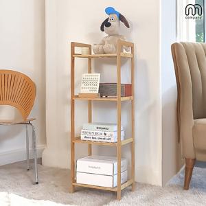 크로 4단 거실 선반 진열장 낮은 장식장 주방 책꽂이 책장 수납장 미니 틈새 진열대