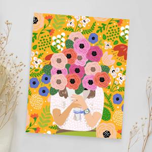 DIY 캔버스형 그림 유화 명화 그리기 세트 _한아름꽃