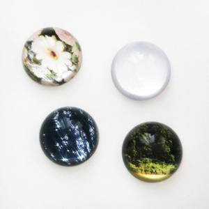 인테리어 촬영 소품 투명 크리스탈 반구 문진 Space Paper Weight