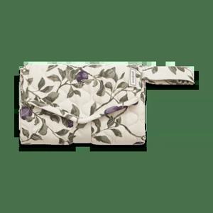 [해외] 플럼 새틴 퀼팅 기저귀 갈이, 휴대용 기저귀 갈이 패드_46x80 cm