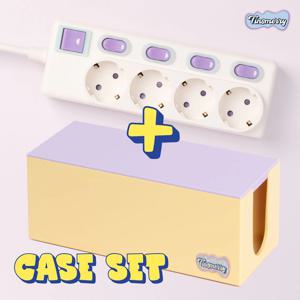 [단독] 4구 멀티탭 + 케이스 세트  QUADLONG