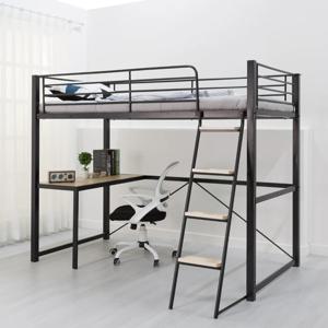포인트 슈퍼싱글 SS 철재벙커침대 책상형 소 매트포함