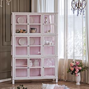 다니엘 9도어 유리장식장 진열장 그릇장