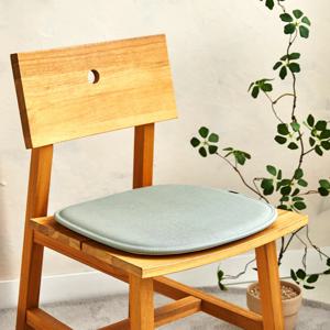 견고해진 밀착형 페이크레더 방석 민트 41x39