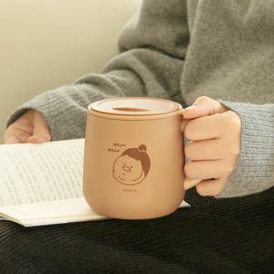 카카오프렌즈 춘식이 코지 그립 머그 텀블러 350ml 미니 핸들 보온 보냉