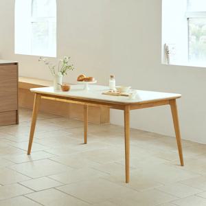 노에뜨 스퀘어 원목 포세린 세라믹 1400 식탁