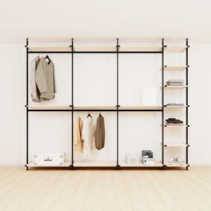 국내생산 친환경E0 드레스룸 시스템행거 2단행거 7단선반 2830mm