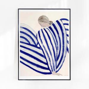 소피아 린드 Blue Stripe At Concorde, 30x40 50x70cm