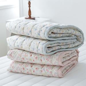 샤프란 고정밴드 먼지없는 침대패드 S/Q/K 마이크로모달 사계절 알러지케어