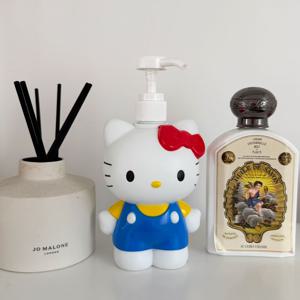 산리오 입체 키티 펌핑 디스펜서 주방세제 손세정제 핸드워시 샴푸 욕실 소품