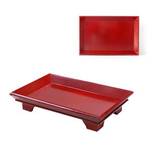 국산 전통 옻칠 직사각 타원 쟁반 ( 다도상 다과상 소반 원목 찻상 기념품 외국인선물 )