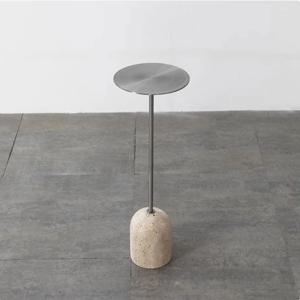 [해외] 북유럽 모던 대리석 베이스 슬림 사이드테이블 소파옆 테이블