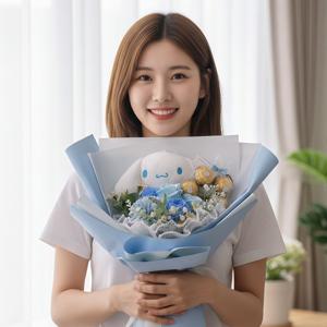 초콜릿꽃다발 입학식 축하 졸업식꽃다발 산리오 진주레이스 페레로로쉐 비누꽃다발