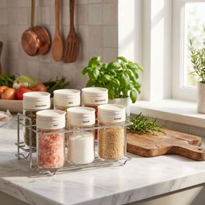 더블리드 양념통 조미료통 양념병 200ml 6P 세트(거치대포함)