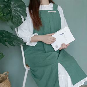 내츄럴 패브릭 앞트임 앞치마/주방(CN363)