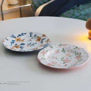 네잎클로버 앞접시 카페 디저트 브런치 샐러드 꽃모양 나눔 플레이팅 유리 접시