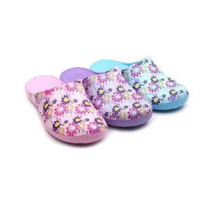 더큰 막힌 슬리퍼 - 가벼운 꽃무늬 욕실화 플라워패턴 화장실 빅사이즈 욕실실내화